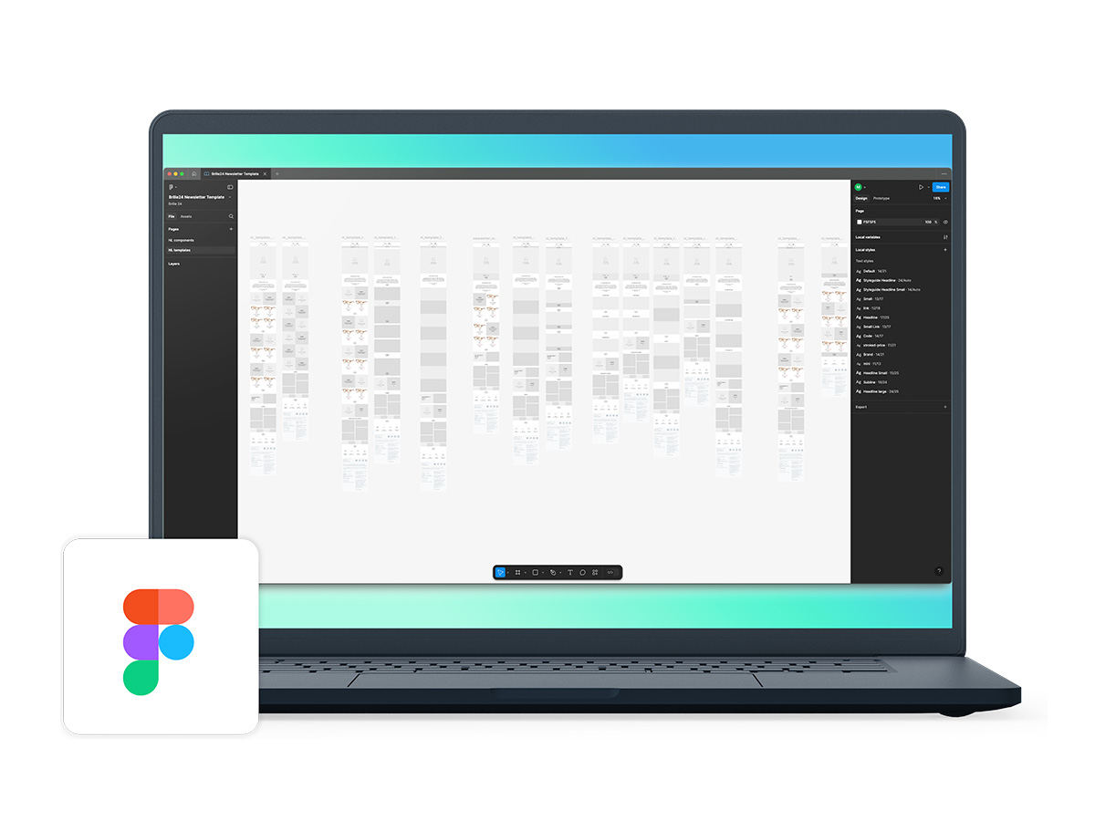Master Newsletter Template in Figma
